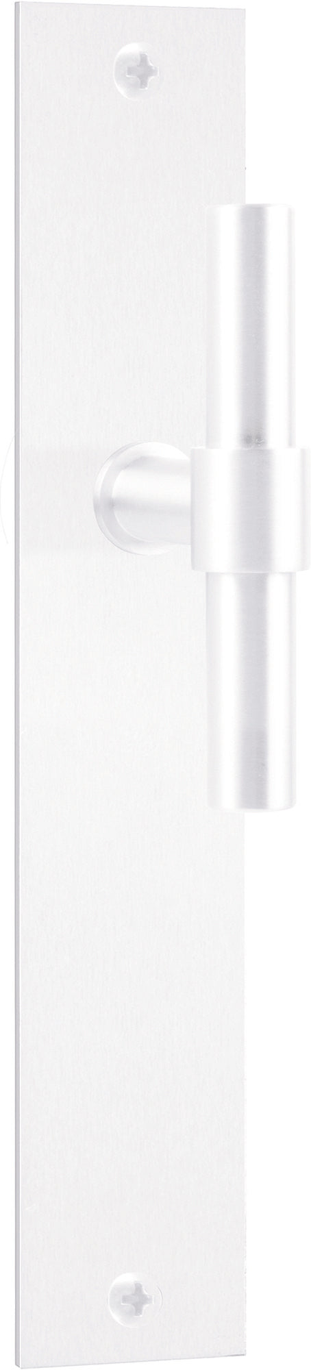 PBT15P236 deurkrukken ongeveerd op breed langschild met vrij-bezet ganituur 63mm, mat wit
