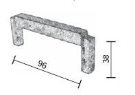 Fama-meubelgreep-PM1469-recht-96-mm-h.o.h.,-natuur-brons