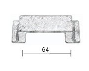 Fama-meubel-komgreep-PM1572-met-flens-64-mm-verdonkerd-brons