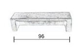 Fama-meubel-komgreep-strak-PM1575-96-mm-groen-brons