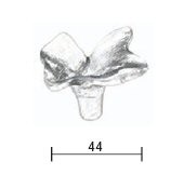 Fama-meubelknop-PM1597-bloem-44-mm-verdonkerd-brons