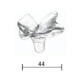 Fama-meubelknop-PM1597-bloem-44-mm-natuur-brons