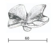Fama-meubelknop-PM1598-bloem-60-mm-verdonkerd-brons