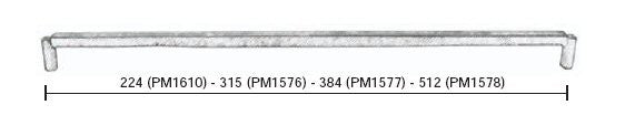Fama-meubelgreep-PM1577-recht-384-mm-h.o.h.,-natuur-brons