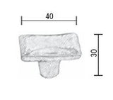 Fama-meubelknop-PM1617-rechthoekig-40-x-30-mm-natuur-brons
