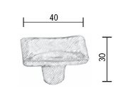 Fama-meubelknop-PM1617-rechthoekig-40-x-30-mm-natuur-brons