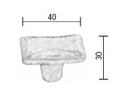 Fama-meubelknop-PM1617-rechthoekig-40-x-30-mm-verdonkerd-brons