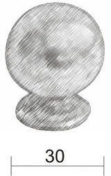 Fama-meubelknop-PM1620-kogel-30-mm-verdonkerd-brons