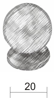 Fama-meubelknop-PM1621-kogel-20-mm-verdonkerd-brons