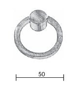 Fama-meubel-trekring-PM1622-50-mm-groen-brons