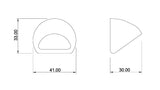 Fama-meubelknop-PM1634-40x36-mm-verdonkerd-brons