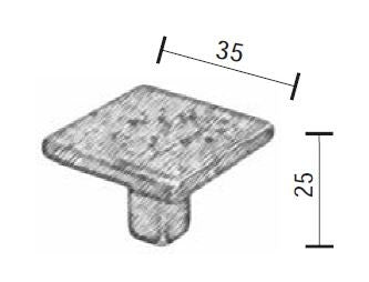 Fama-meubelknop-PM1639-strak-35-x-25-mm-verdonkerd-brons