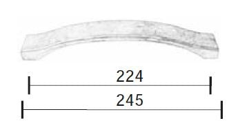 Fama-meubelgreep-PM1645-gebogen-224mm-h-o-h-verzilverd-wit-brons