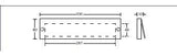 Delftland tochtklep 330x80 mm, zwart