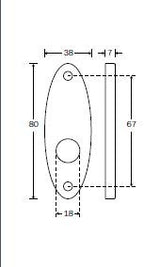 Delftland deurkrukken Dudok 110 mm excl. rozetten, zwart