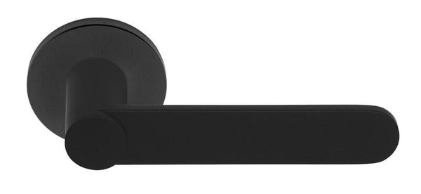 TENSE-BB103-deurkruk-ongeveerd-op-rond-rozet-mat-zwart
