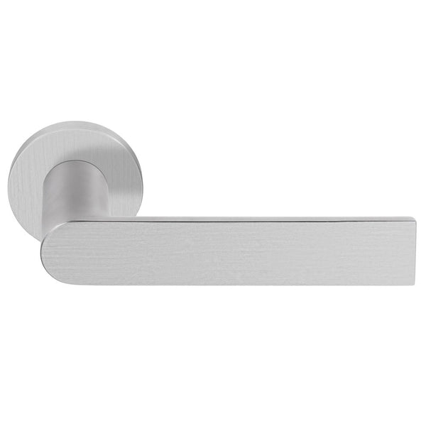 ARC PBA101 deurkruk ongeveerd op rozet, RVS mat