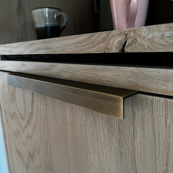 Meubelgreep Linha 250mm bons geschuurd