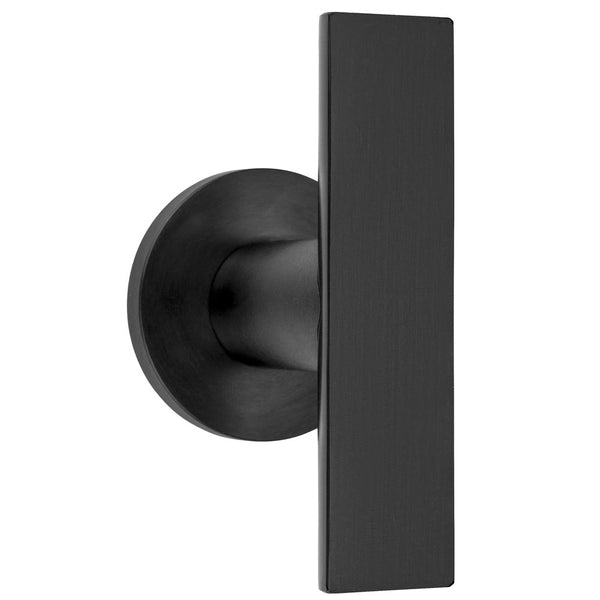 ARC PBA102V/53 kastknop vast op rozet, PVD mat zwart