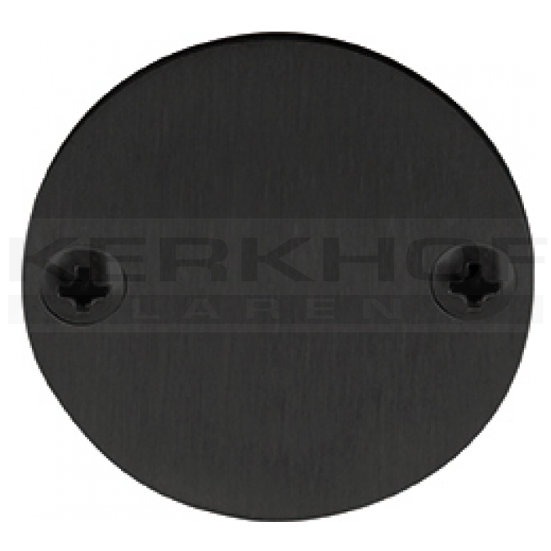 PBB50 blind rozet rond 50x5 mm, mat zwart