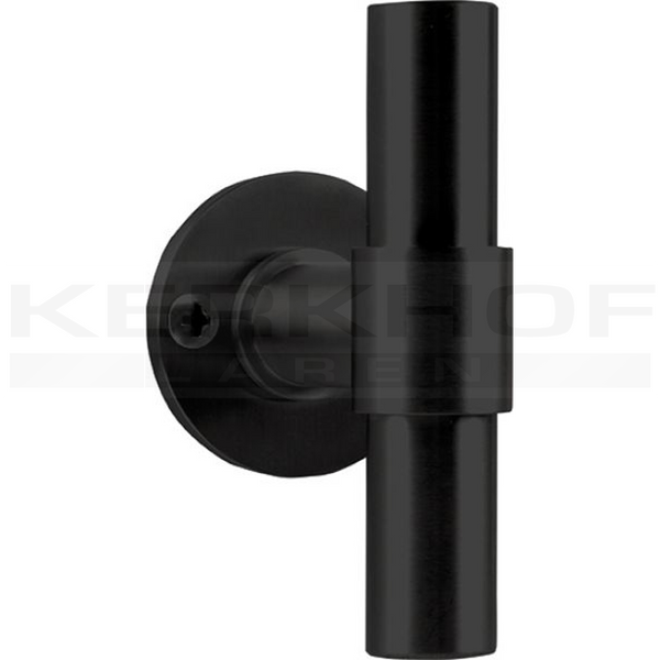 PBT20V vaste (kast)knop op 5 mm rozet, mat zwart