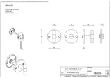 PBWC50 V&B garnituur stift 5 mm (35-44mm deurdikte) RVS mat